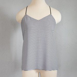 Express striped Barcelona cami with keyhole back